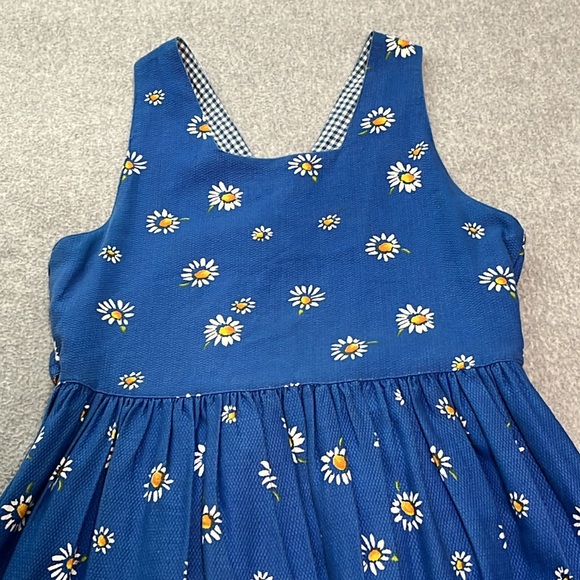 Prairie Cottage Floral Midi Pinafore Dress Small Daisy Fairy Whimsical Country - Picture 6 of 13